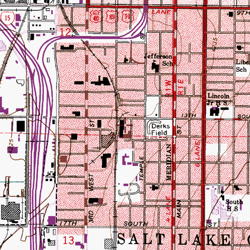 Topographic Map of Holland, UT