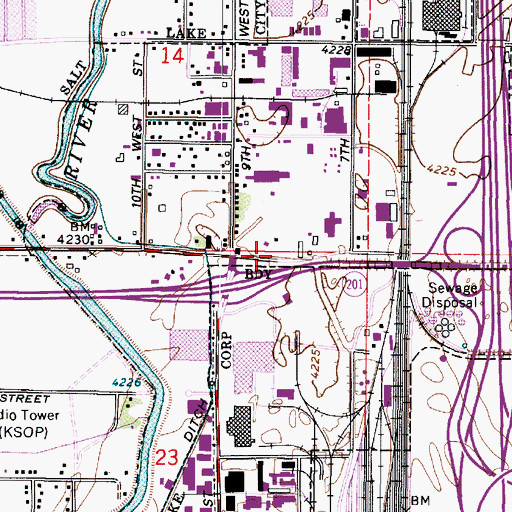Topographic Map of Klenkes Addition, UT