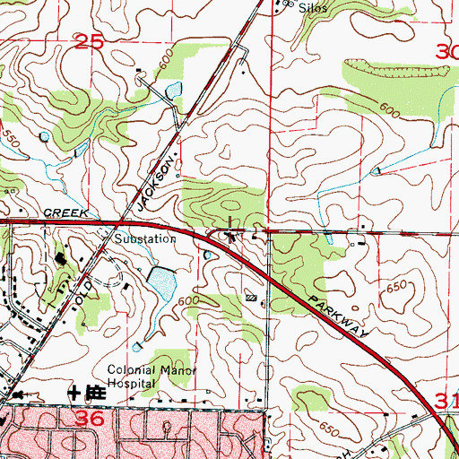 Topographic Map of First Independent Methodist Church, AL