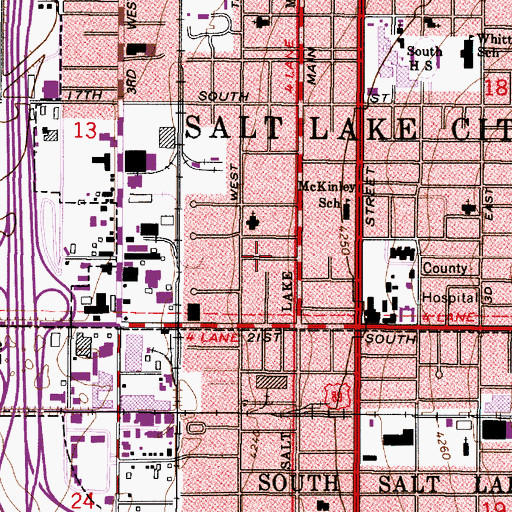 Topographic Map of Larson, UT