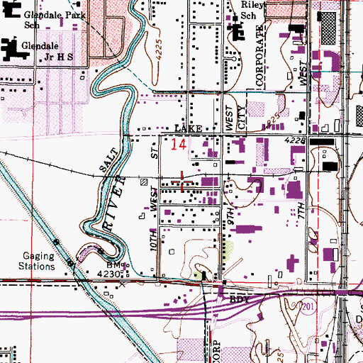 Topographic Map of Lincoln Village, UT