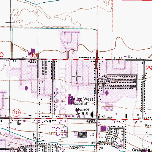 Topographic Map of Lynwood Acres, UT