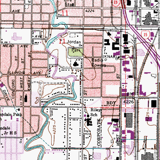 Topographic Map of Madsen, UT