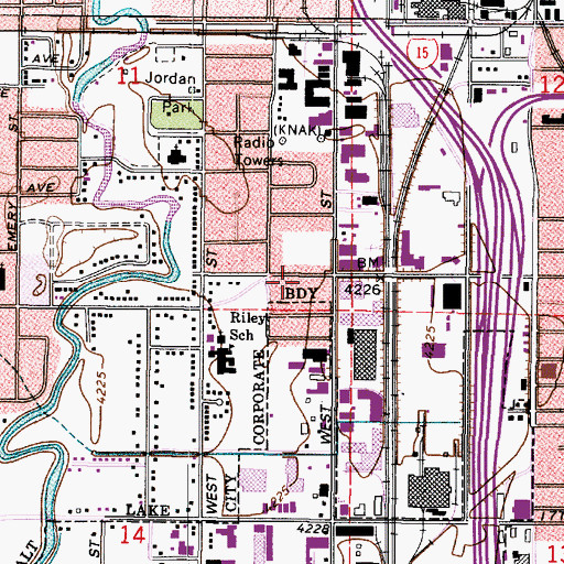 Topographic Map of Mellen, UT