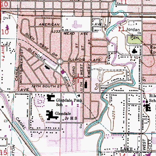 Topographic Map of New England Addition, UT