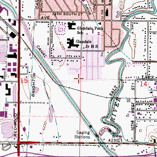 Topographic Map of Parkway One, UT