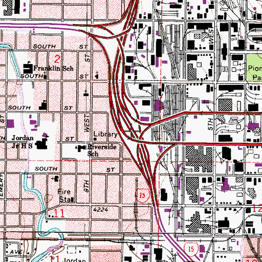 Topographic Map of Pitts, UT