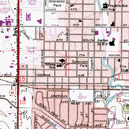 Topographic Map of Poplar Grove Addition, UT