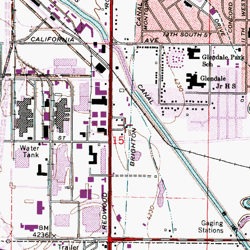 Topographic Map of Prospect Park, UT