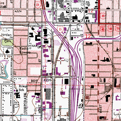 Topographic Map of Remington Park, UT