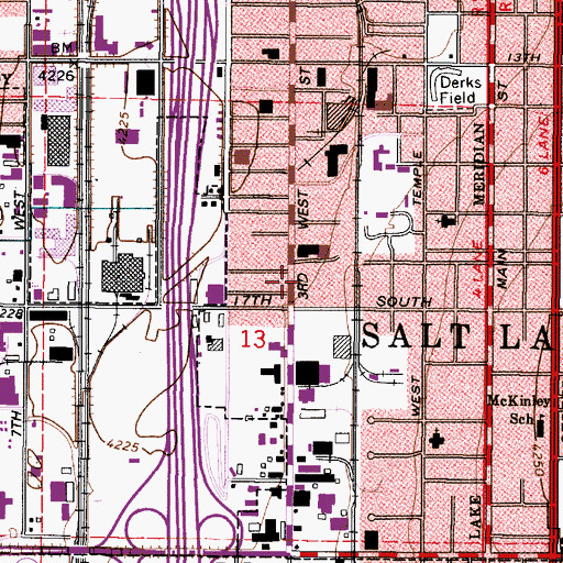 Topographic Map of Richland, UT