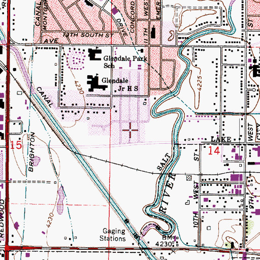 Topographic Map of Richland Two, UT