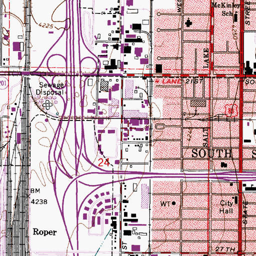 Topographic Map of Rural, UT
