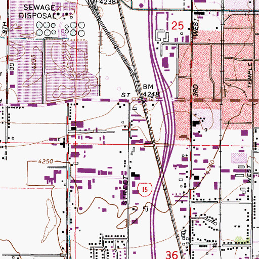 Topographic Map of Scotts Acres, UT