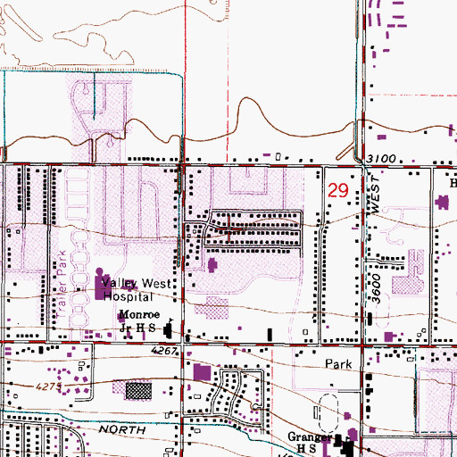 Topographic Map of Scottsdale, UT
