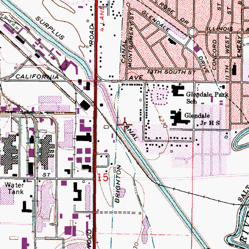 Topographic Map of Smiths, UT