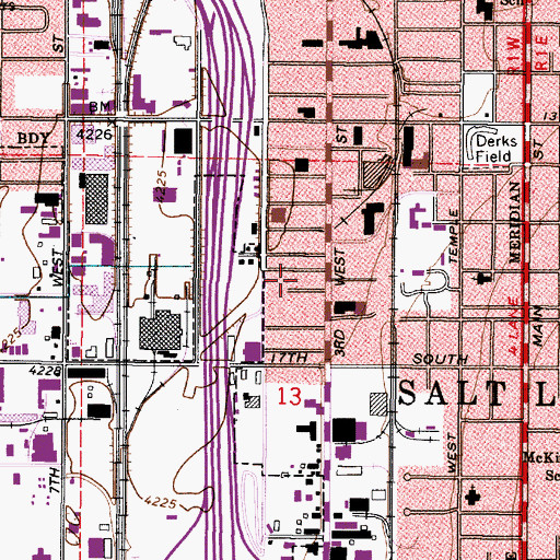 Topographic Map of Stewarts Addition, UT
