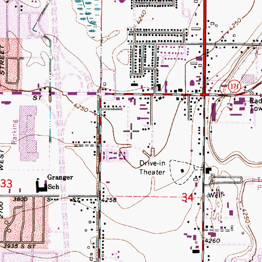 Topographic Map of Stone Creek, UT