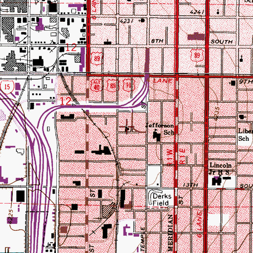 Topographic Map of Thorn, UT