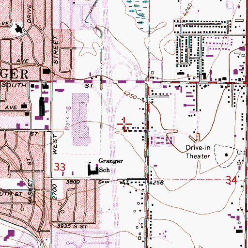 Topographic Map of Todd Villa, UT
