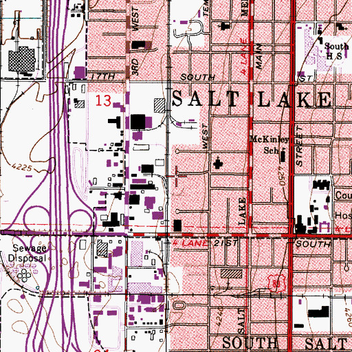 Topographic Map of Victory Village, UT