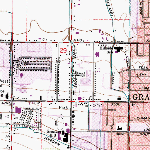 Topographic Map of Warrwood, UT