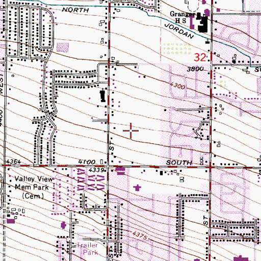 Topographic Map of Westwood Village, UT