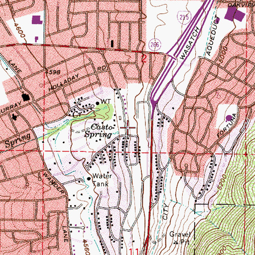 Topographic Map of East Holladay Slopes, UT