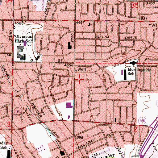 Topographic Map of Farley, UT