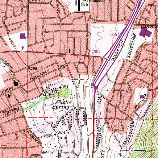 Topographic Map of Skyline Estates, UT