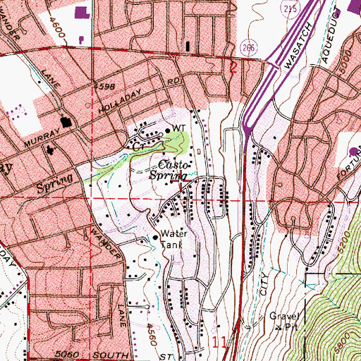 Topographic Map of Sleepy Hollow, UT