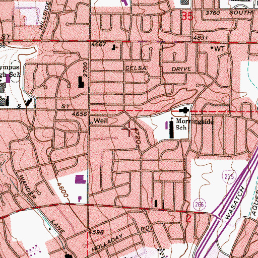 Topographic Map of Stev Linda, UT