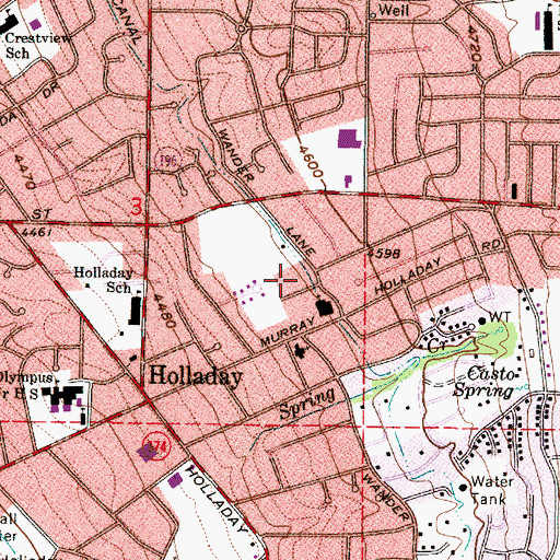Topographic Map of Esquire Acres Five, UT
