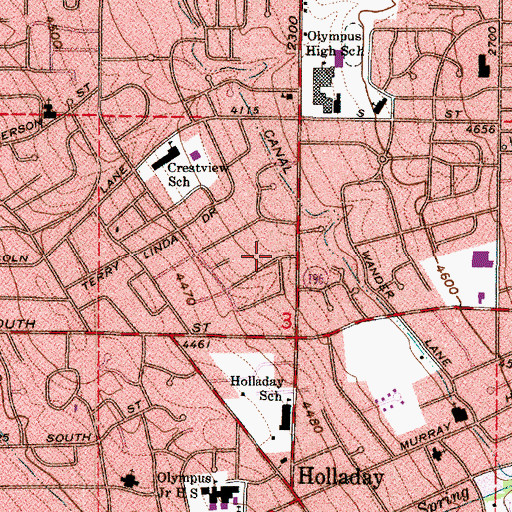 Topographic Map of Smithfield, UT