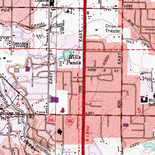 Topographic Map of Farm Hill, UT