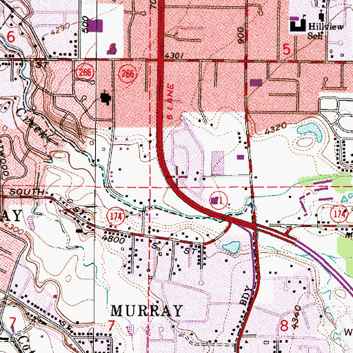 Topographic Map of Green Valley, UT