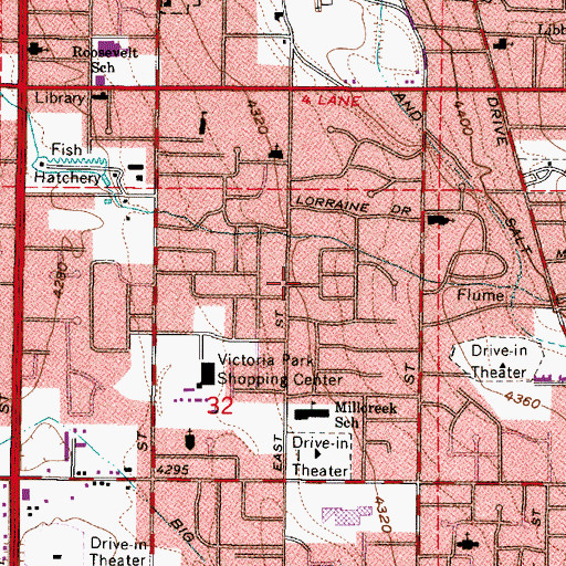 Topographic Map of Mandalay Terrace, UT