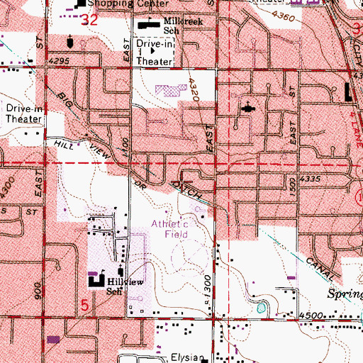 Topographic Map of Mar Vian, UT