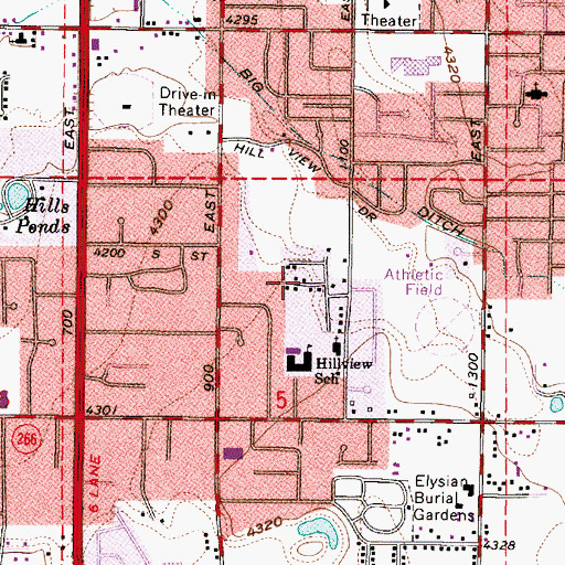 Topographic Map of Sage Hill, UT