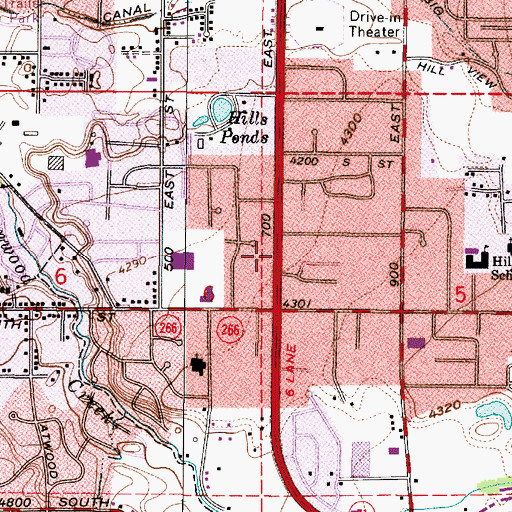 Topographic Map of Villa Marie, UT