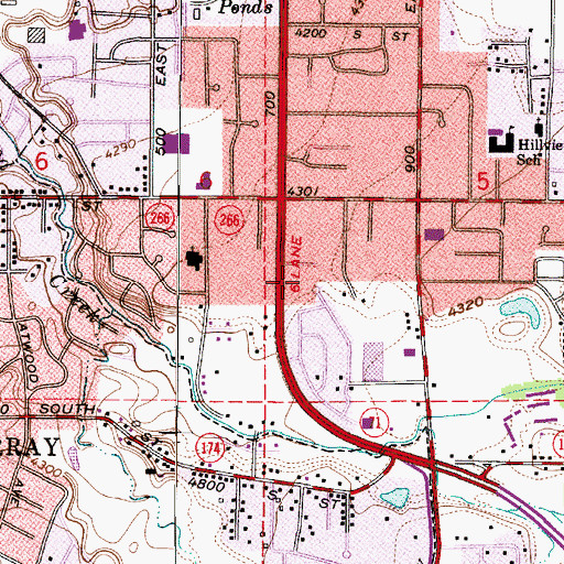 Topographic Map of Willes, UT