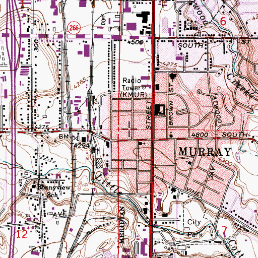 Topographic Map of Bamberger Addition, UT