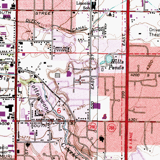 Topographic Map of Cleeos Acres, UT