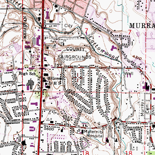 Topographic Map of Alpine Gardens, UT