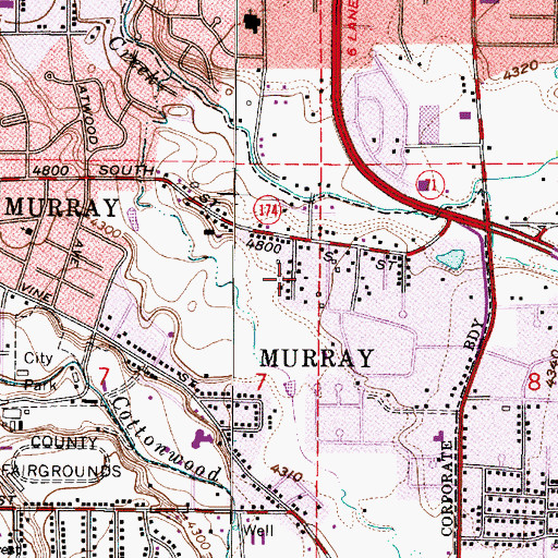 Topographic Map of Bradford, UT