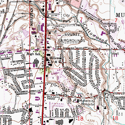 Topographic Map of Hillside Addition, UT