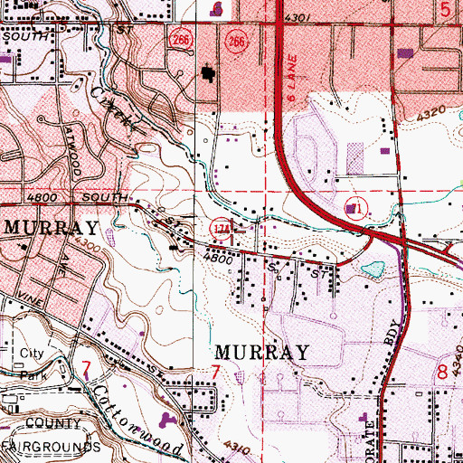 Topographic Map of Shadowns, UT