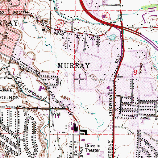 Topographic Map of Indian Wells, UT