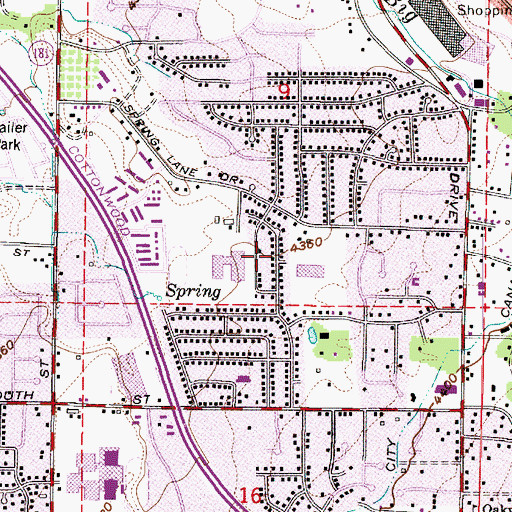 Topographic Map of Crestwood, UT