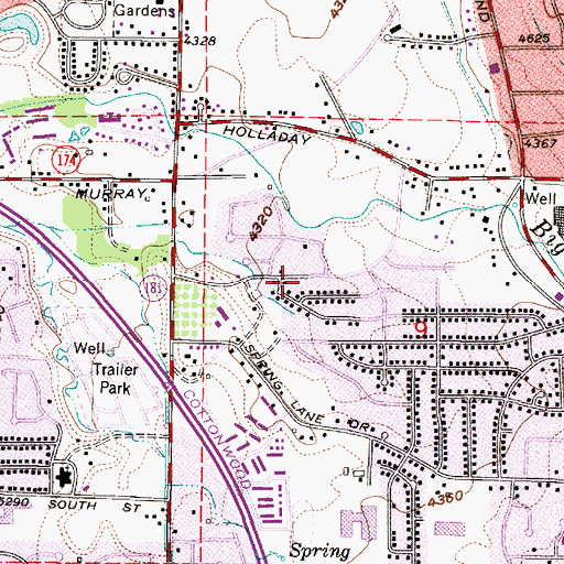 Topographic Map of Crown Colony, UT